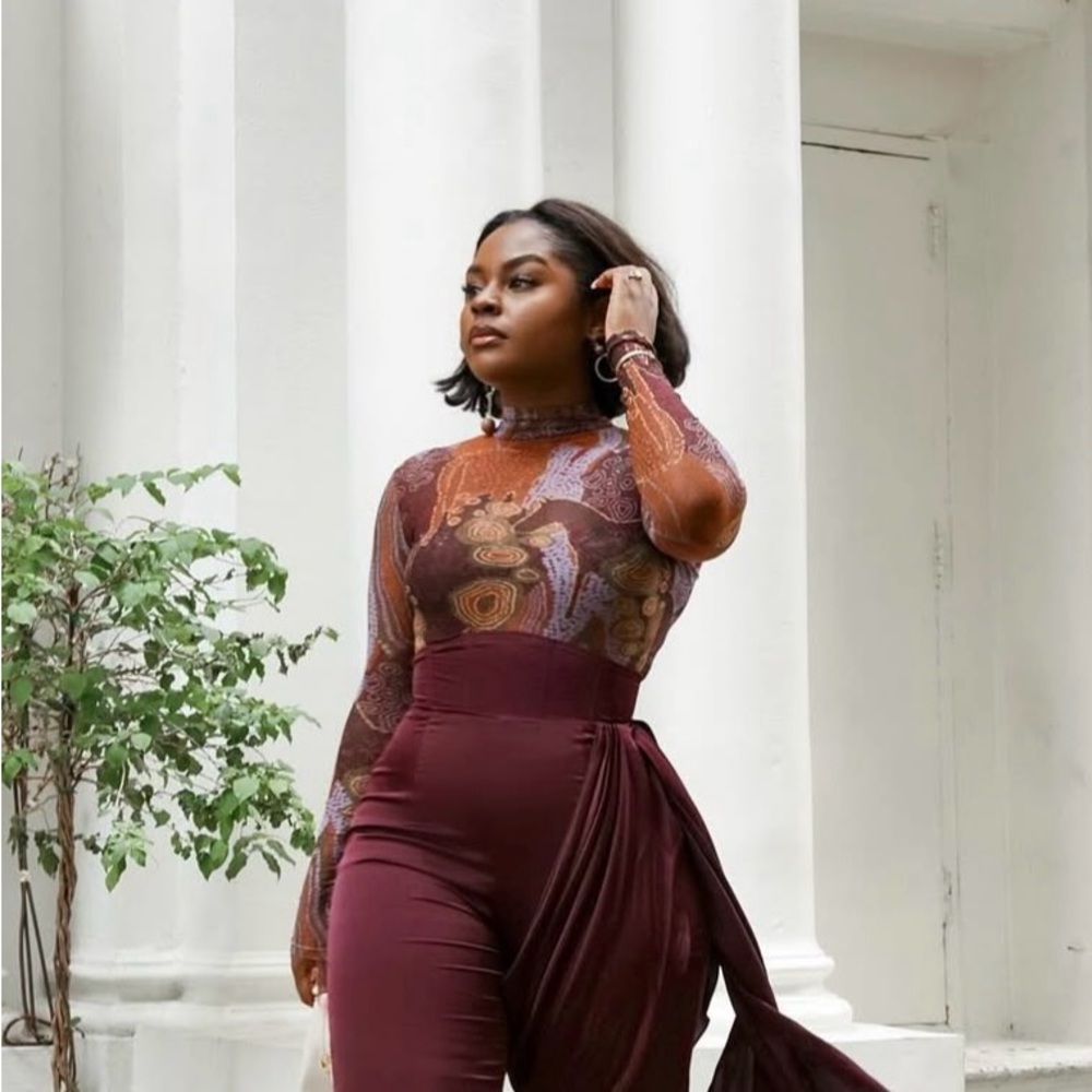 Andrea Iyamah Multicolor Long Sleeve Jumpsuit